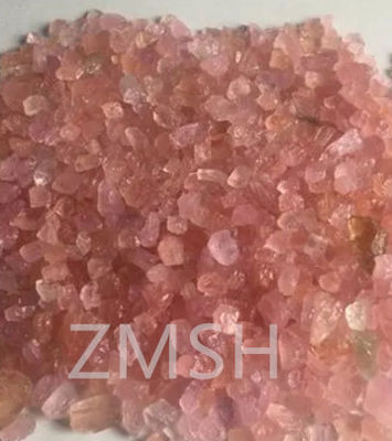 Peach Pink Synthetic Raw Gem Stone With Mohs Hardness 9 Customization For Jewelry