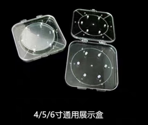 2inch 4inch 6inch Single Wafer Carrier Case Polycarbonate 10 Pieces / Pack