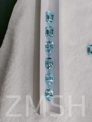 Sky Blue Aritificial Sapphire Row Crystal Gem Light Blue For Decoration Jewelry