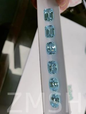 Sky Blue Aritificial Sapphire Row Crystal Gem Light Blue For Decoration Jewelry