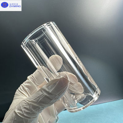 Polished Transparent Sapphire Tube KY Method Customized Size High Hardness High Wear Resistance
