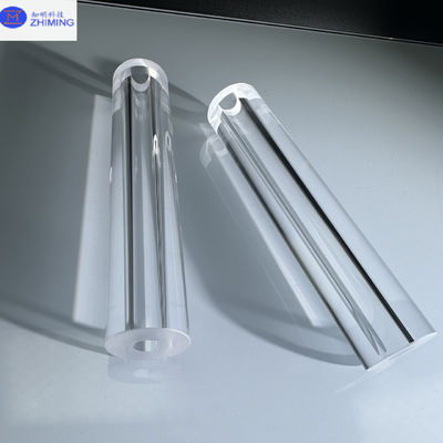 Polished Transparent Sapphire Tube KY Method Customized Size High Hardness High Wear Resistance