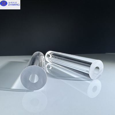 Polished Transparent Sapphire Tube KY Method Customized Size High Hardness High Wear Resistance