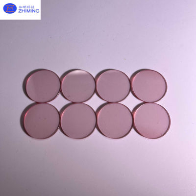 Titanium Sapphire Crystal Optical Windows High Hardness Customized Size Excellent Transparency For Optical Purpose
