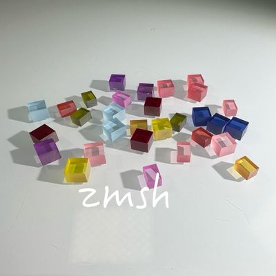 Artificial Cultivation Doped Color Sapphire AL2O3 Customized CZ Method Ruby Blue Padparadscha