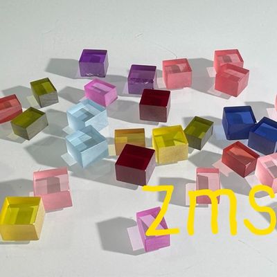 Artificial Cultivation Doped Color Sapphire AL2O3 Customized CZ Method Ruby Blue Padparadscha