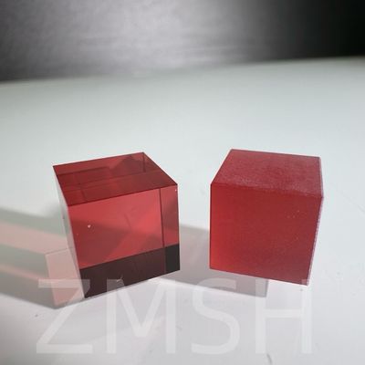 Artificial Cultivation Doped Color Sapphire AL2O3 Customized CZ Method Ruby Blue Padparadscha