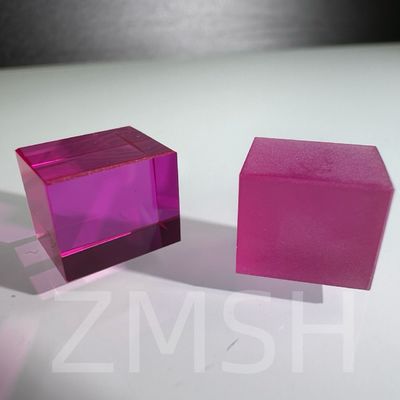 Artificial Cultivation Doped Color Sapphire AL2O3 Customized CZ Method Ruby Blue Padparadscha