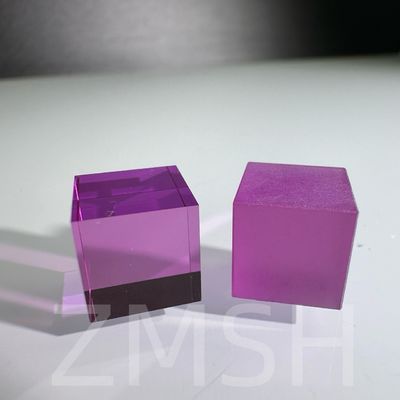 Artificial Cultivation Doped Color Sapphire AL2O3 Customized CZ Method Ruby Blue Padparadscha