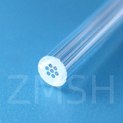 Optical Fused Quartz Tube SiO2 Crystal Glass Customized Transparent Both Ends Open One Ends Closed