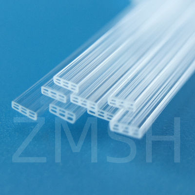 Optical Fused Quartz Tube SiO2 Crystal Glass Customized Transparent Both Ends Open One Ends Closed