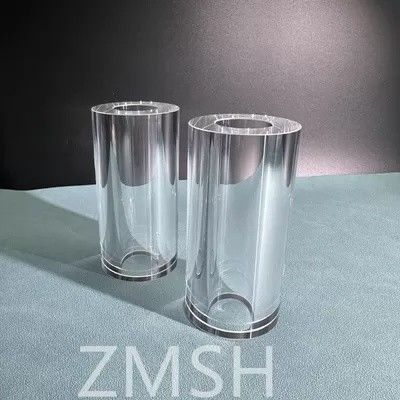 Sapphire Tube OD50mm ID25.4mm Lenght 100mm  AL2O3 C-Axis KY Method  Mohs 9.0 Customization