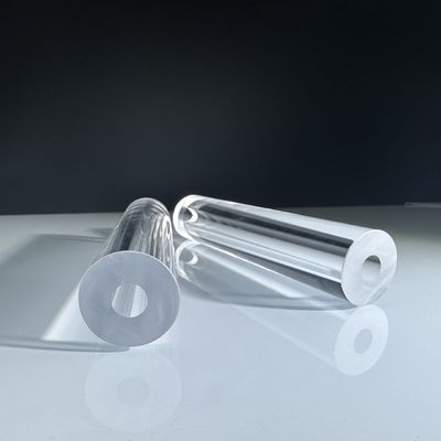 Industrial  Synthetic Sapphire Tubes Customized Polished Al2O3 Crystal