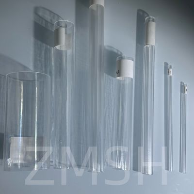 Transparent Sapphire Tube AL2O3 High Hardness KY EFG Polished Lon Source Customization