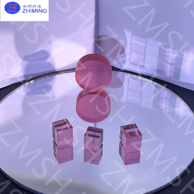 Pink Sapphire Raw Material Lab-made Sapphire Gemstone Flawlessness Mohs Hardness Of 9