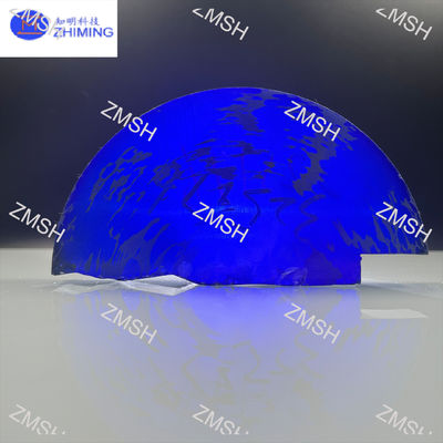 Moissanite Raw Gem Stone Royal Blue Synthetic SiC Monocrystal Mohs Hardness 9.25 Raw Materials For Jewelry