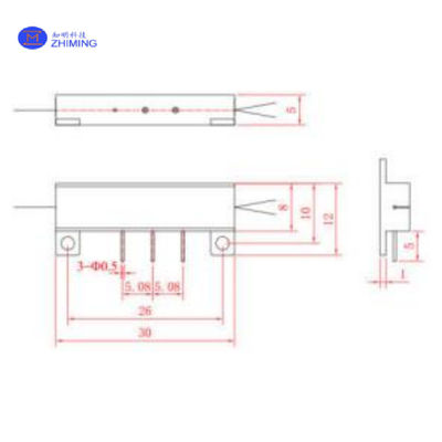 Lithium Niobate (LiNbO₃) Y-Waveguide Modulator / Low Vπ 3.5V / High PER 25dB /  Compatible with FOG, FOCT, Quantum Communication