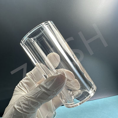 Polished Transparent Sapphire Tube KY Method Customized Size Al2o3 Single Crystal Sapphire Drive Pipe