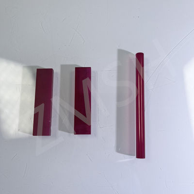 Cr Al₂O₃ Ruby Rod Sapphire Laser Single Crystal Optical Rod Customized Size Safety Package
