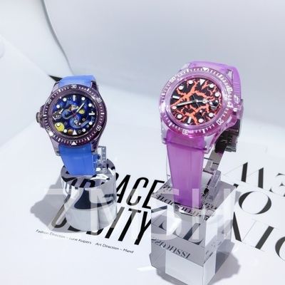 Lab-Grown Sakura Pink Sapphire Watch Case Luxury Scratch Resistant