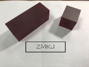 36x36x60mmt Red Laser Sapphire Crystal Cr3+Doped Cr Al2O3 Block Customized Size