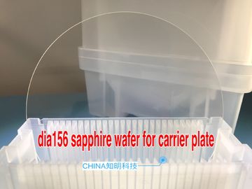 Al2O3  6Inch Sapphire Wafer DSP With Notch Customized Thickness High Precision sapphire window