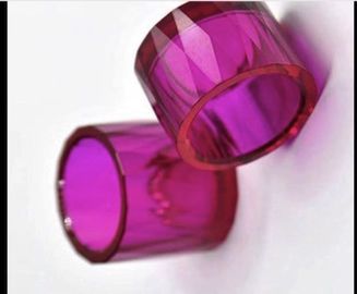 99.999％ Purity White Sapphire Ruby , Sapphire Crucible Cuvette Green Blue Yellow