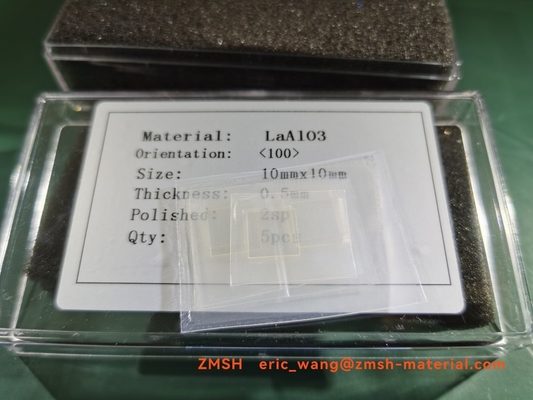 0.5mm LaAlO3 Crystal Wafers LAO Single Crystal Substrate