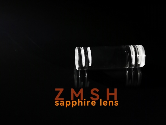 Monocrystalline Al2O3 Sapphire Crylinder Rod Lens With Groove
