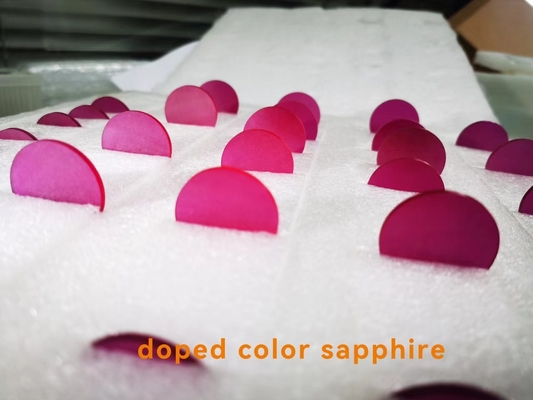 Good price Colorful Ruby Doped Sapphire Crystal Materials Fe / Ti / Cr online