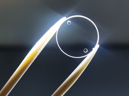 Good price Round Polished Sapphire Optical Windows Scratch Resistance With Hole online