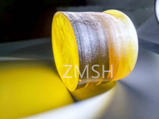 Good price Golden Artificial Sapphire Raw Gemstone Mohs Hardness Scale Of 9 Crystal For Jewelry online