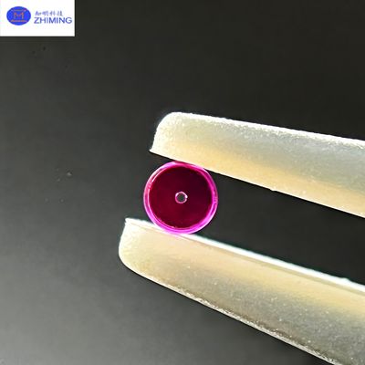 Good price Precision-Engineered Through-Hole Ruby Bearing with Extreme Hardness (Mohs 9) and Synthetic Single-Crystal Ruby for Minimizing Friction and Wear online