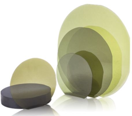 Good price Polished 100mm SIC Epitaxial Silicon Carbide Wafer 1mm Thickness For Ingot Growth online