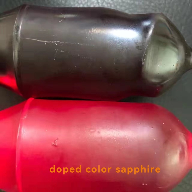Colorful Ruby Doped Sapphire Crystal Materials Fe / Ti / Cr
