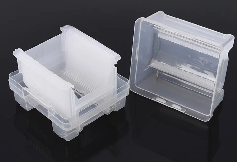 8inch 2inch 4inch 6inch 25pcs wafer carrier container cassette box for wafer shipment