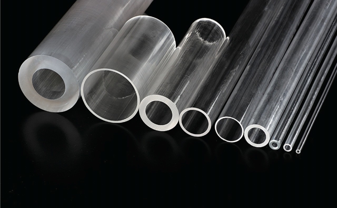 Optical Polished Sapphire Glass Tube Cylinder Lens Tube / Rod High Temperature
