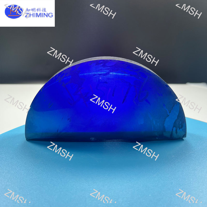 Moissanite Raw Gem Stone Royal Blue Synthetic SiC Monocrystal Mohs Hardness 9.25 Raw Materials For Jewelry