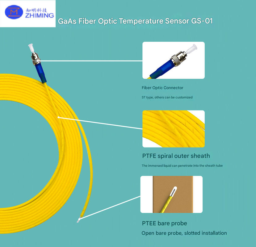 High-Precision  GaAs Fiber Optic Temperature Sensor Transformer Hotspot Monitoring EMI-Resistant