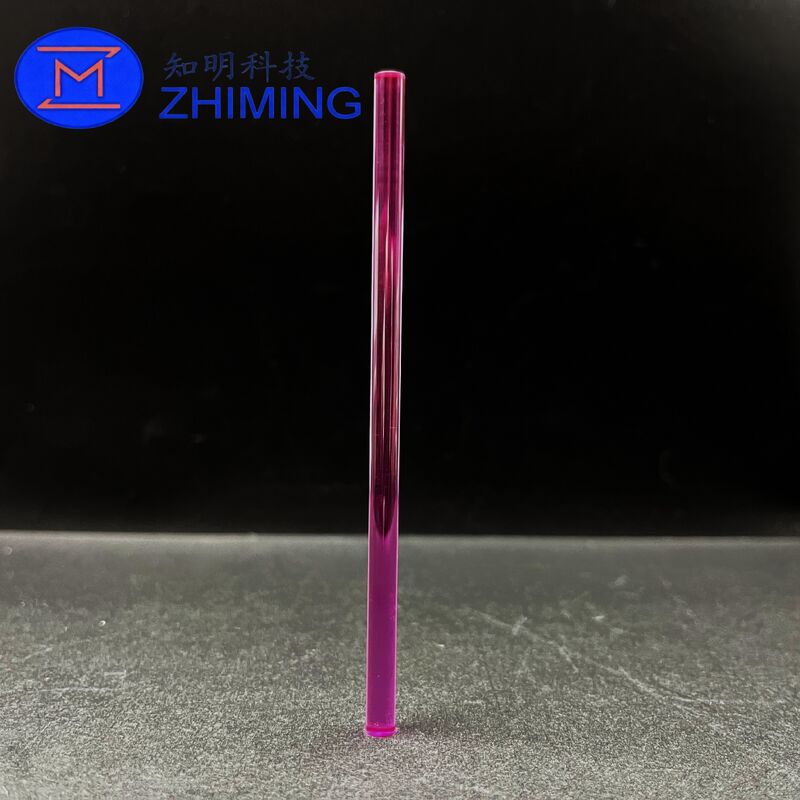 Lab Ruby Rods Synthetic Ruby Laser Rods (Cr:Al₂O₃) for Laser Equipment Length up to ...