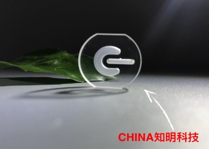 C Axis Sapphire Power Button , Sapphire Lens Glass Carved Double Side Polished