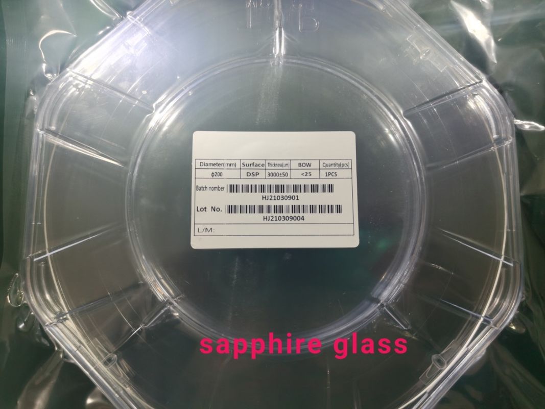 Diameter 200mm  8inch DSP Sapphire Wafer For Epitaxial Sapphire Window 8inch Sapphire Wafer