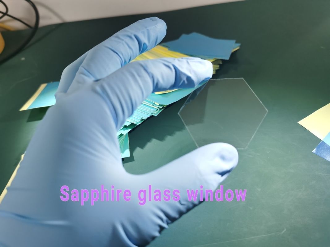 Polygon 100um Thickness Sapphire Optical Window Wafer Chemical Resistance