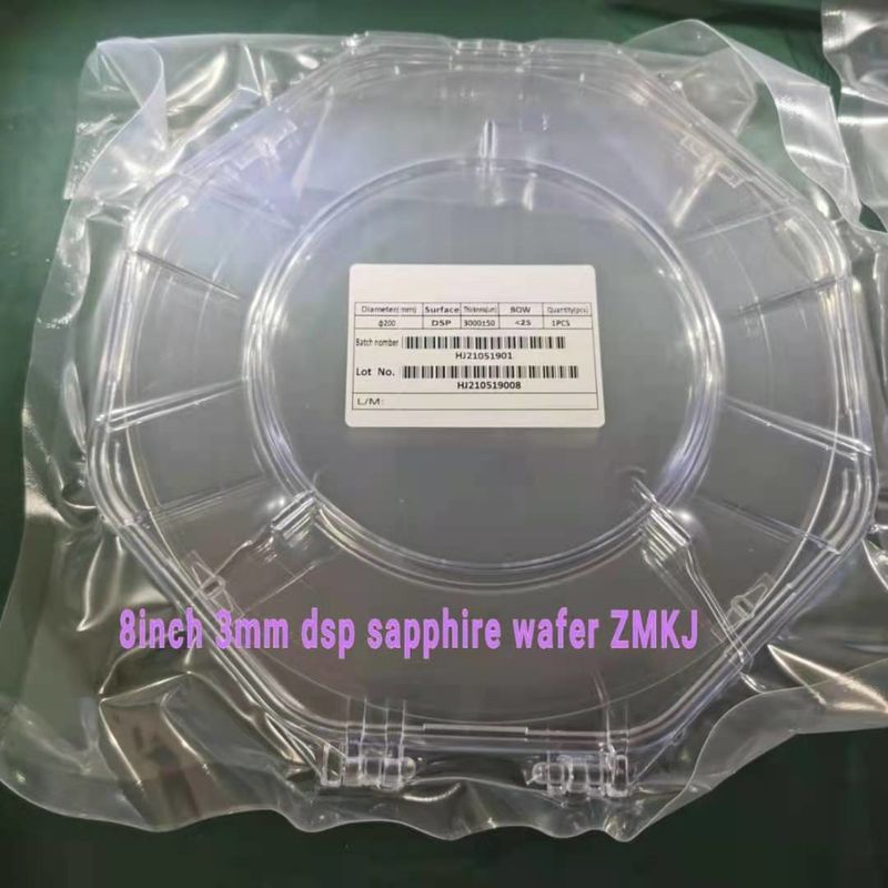 8Inch DSP 3mm Thickness Sapphire Crystal window sapphire wafers