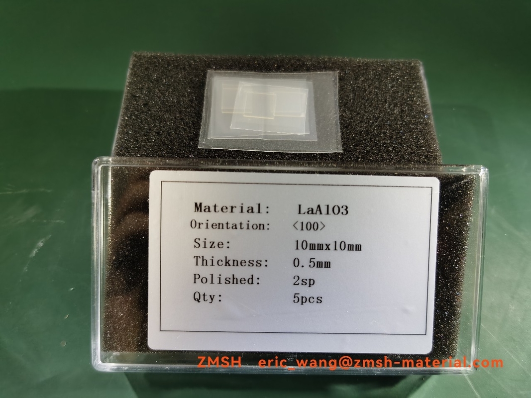 0.5mm LaAlO3 Crystal Wafers LAO Single Crystal Substrate