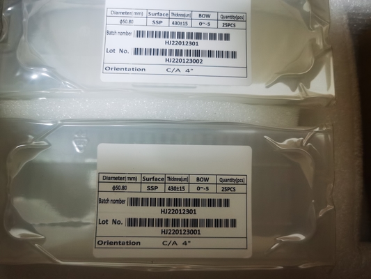 Good price C Plane to A Plane 4° 2inch 4inch Sapphire Wafer DSP SSP Sapphire Substrate online