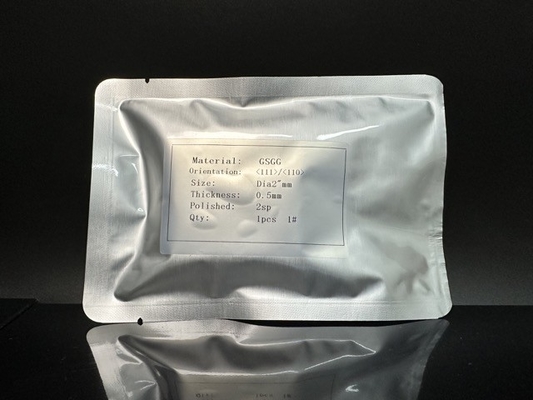Good price 2 Inch GSGG Gd3 ( Sc2Ga3 ) O12 Crystal Substrate Material SGGG CaMgZr GGG TGG online