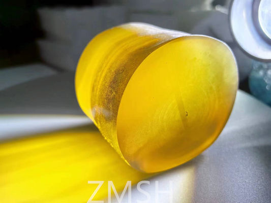 Good price Golden Artificial Sapphire Raw Gemstone Mohs Hardness Scale Of 9 Crystal For Jewelry online
