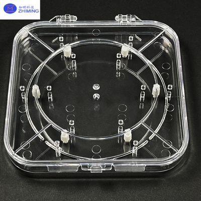 Adjustable Wafer Box Transparent PC Wafer Carrier for Semiconductor Protection