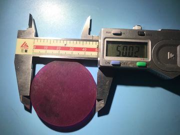 Good price 50X2.5mmt Laser Sapphire Crystal Cr3+Doped Ruby Cr Al2O3 Crystal Substrate Ruby Wafer online